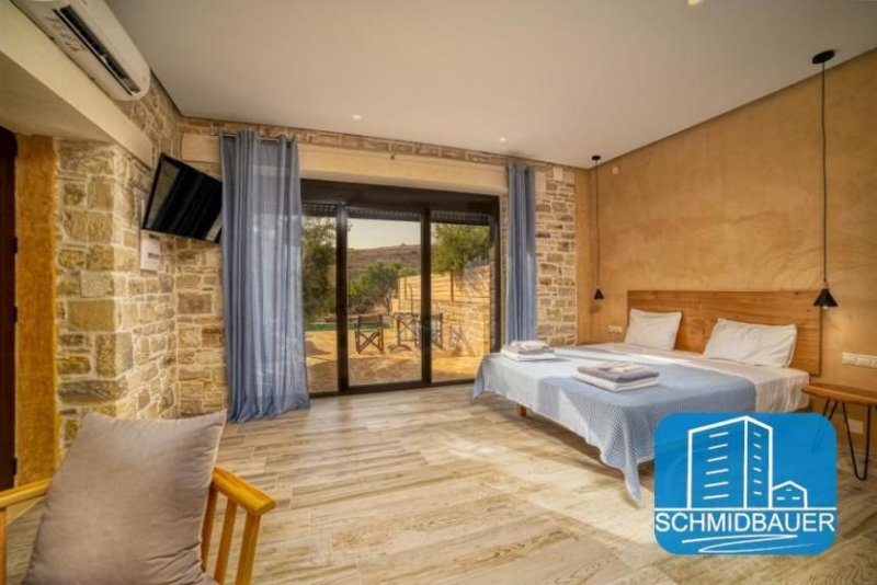 Kalamaki Kreta, Kalamaki: Komplex mit 6 Apartments, privaten Pools und herrlicher Aussicht zu verkaufen Gewerbe kaufen